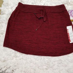 Z By Zobha Maroon & Black Heather Skirt.